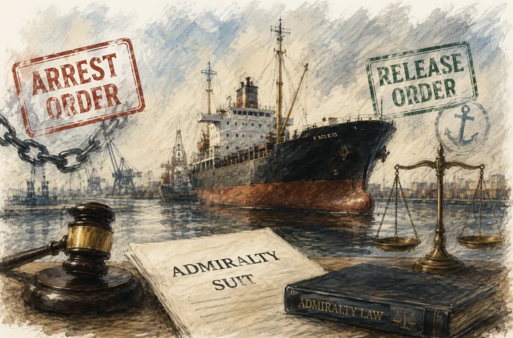 Vessel Released on Payment of dues connected to Operational Cost.
